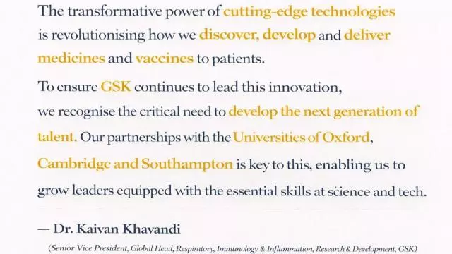 Dr Kaivan Khavandi GSK TTPS quote